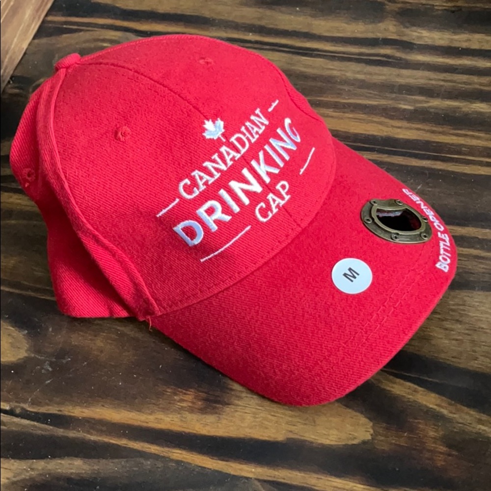 Canadian drinking team ball cap